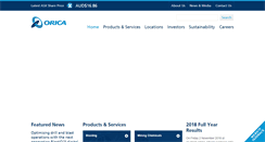 Desktop Screenshot of orica.com